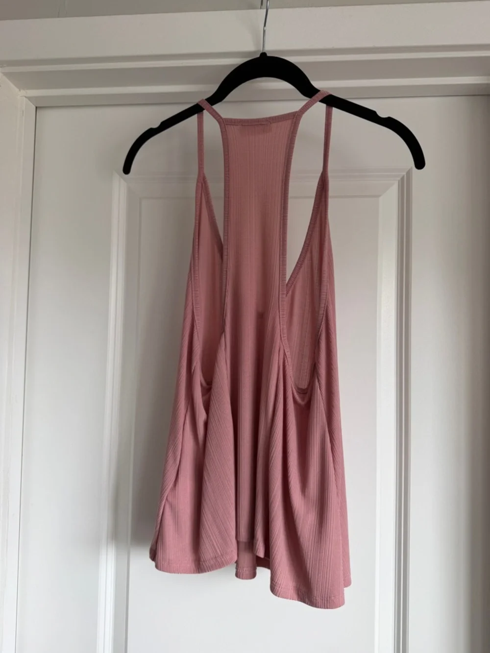 Free People Dusty Pink Ribbed Racerback Tank - Picture 2 of 3
